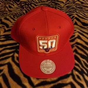 Red Mitchell & Ness Chicago Bulls Snapback